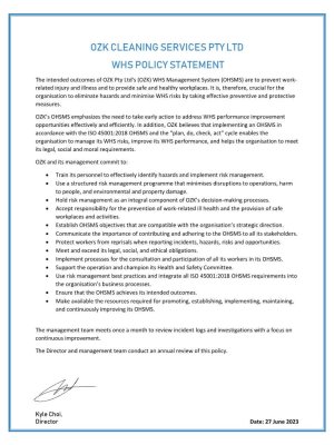 F101 - OZK WHS Policy Statement - 27.06.2023_1